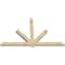 Ekena Millwork Kennewick Rough Sawn Timber Gable Bracket, Douglas Fir, 108"W x 68"H x 4"D x 6"F, 15/12 Pitch GBW108X68X0406KEN00RDF - alternate 2